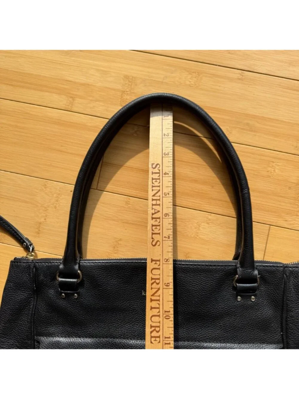 Kate Spade New York Women's Shoulder Bag Grant Park Alida Black Leather Tote